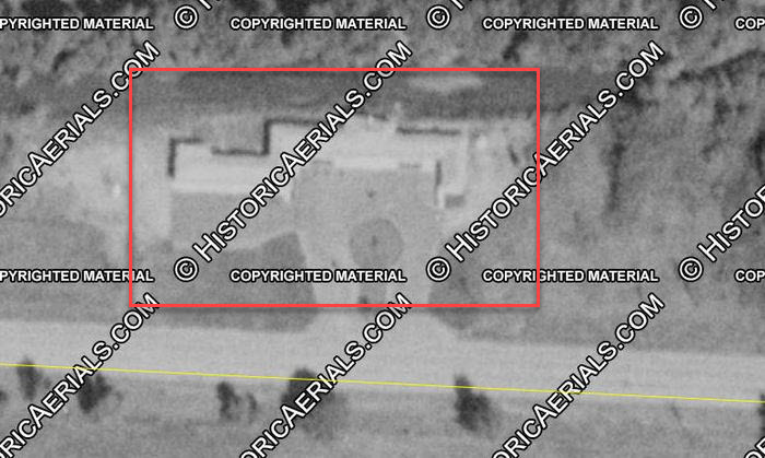 Blue Water Motel - 1956 Aerial (newer photo)
